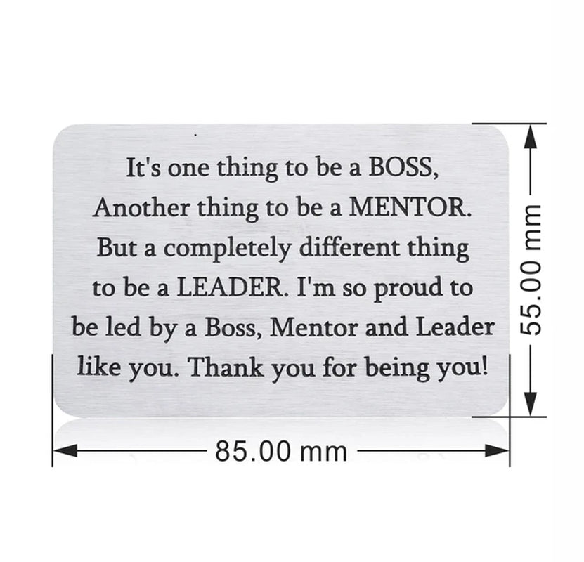 Wallet Insert Card Gifts for Him Men Husband Valentine from Wife Girlfriend Boyfriend Anniversary Birthday Gift for Groom Fiance