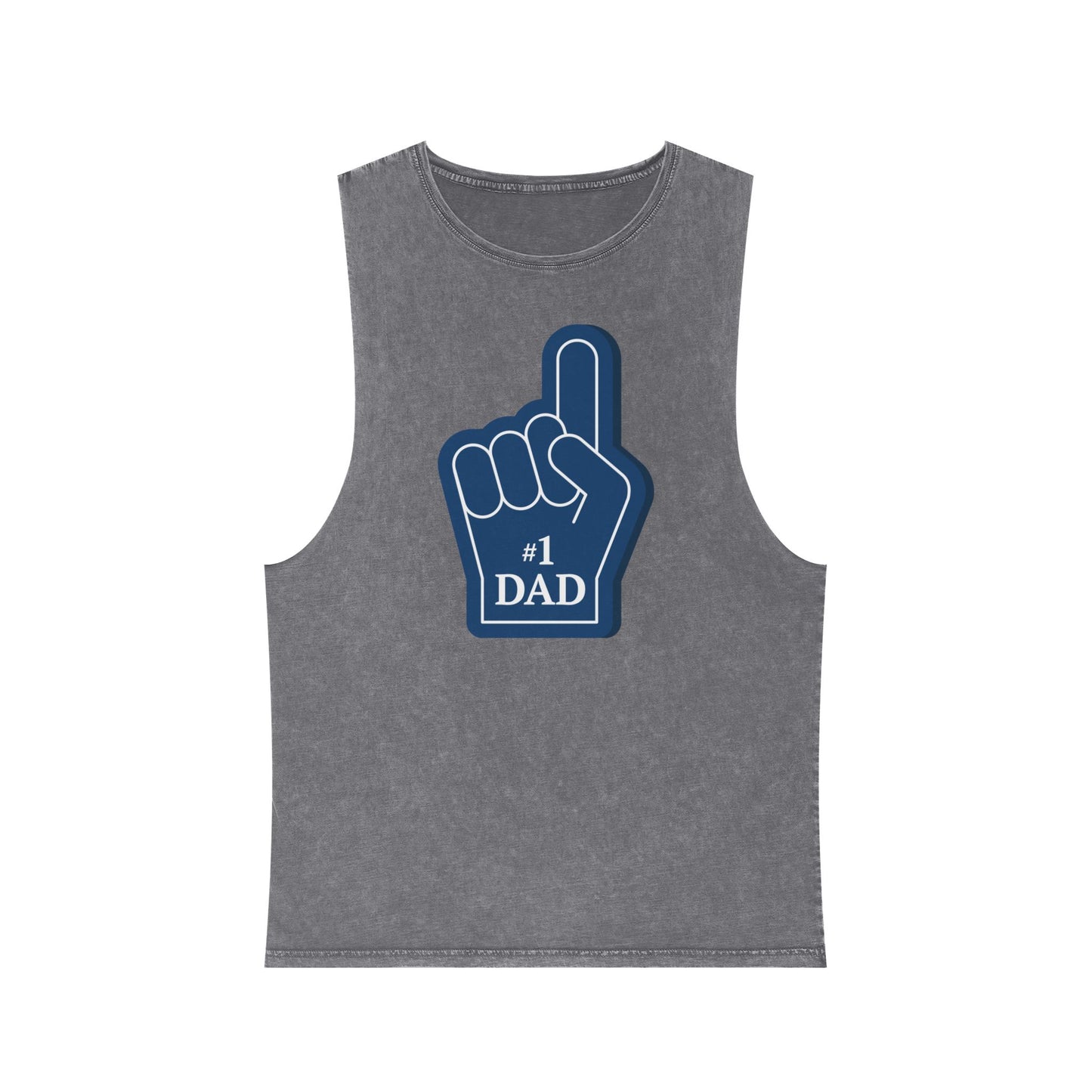 #1 Dad Stonewash Tank Top – Unisex Summer Shirt for Father’s Day, Casual Wear & Gifts