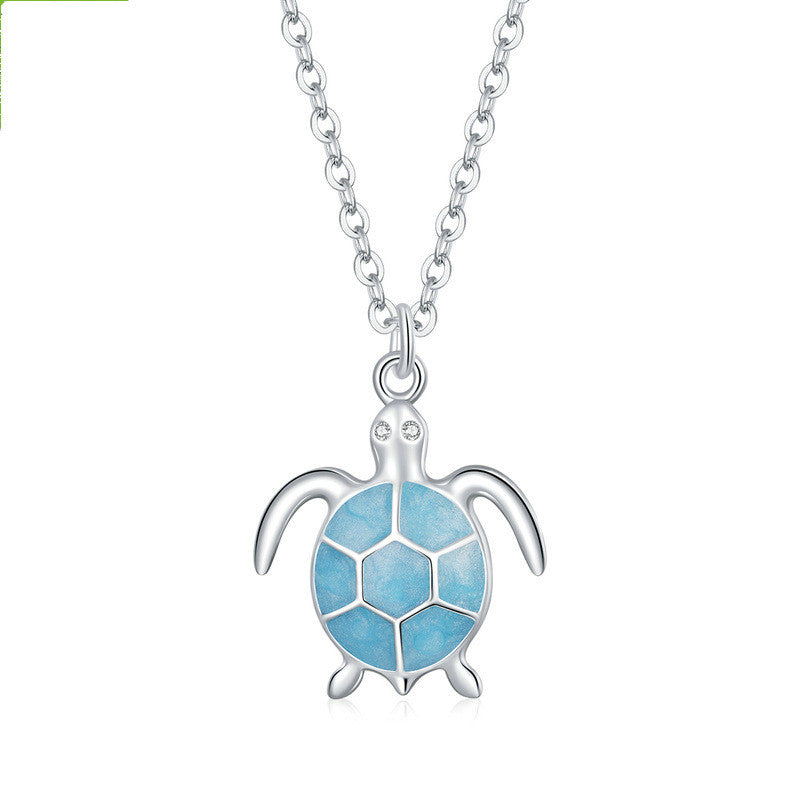 925 Sterling Silver Earrings Necklace Set Turtle Jewelry