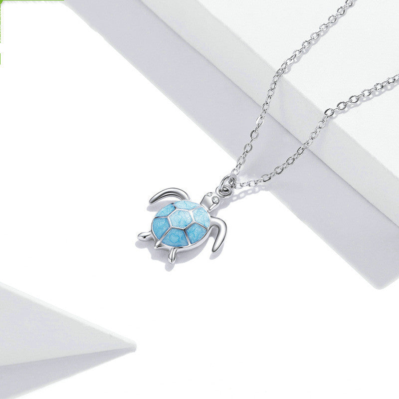 925 Sterling Silver Earrings Necklace Set Turtle Jewelry