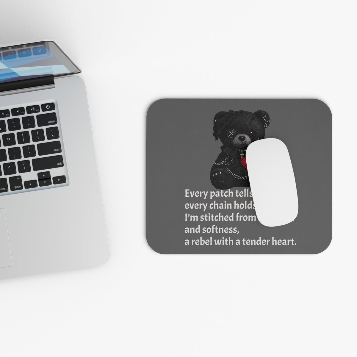 Built from Broken pieces— A Mouse Pad for Gentle Strength Gray