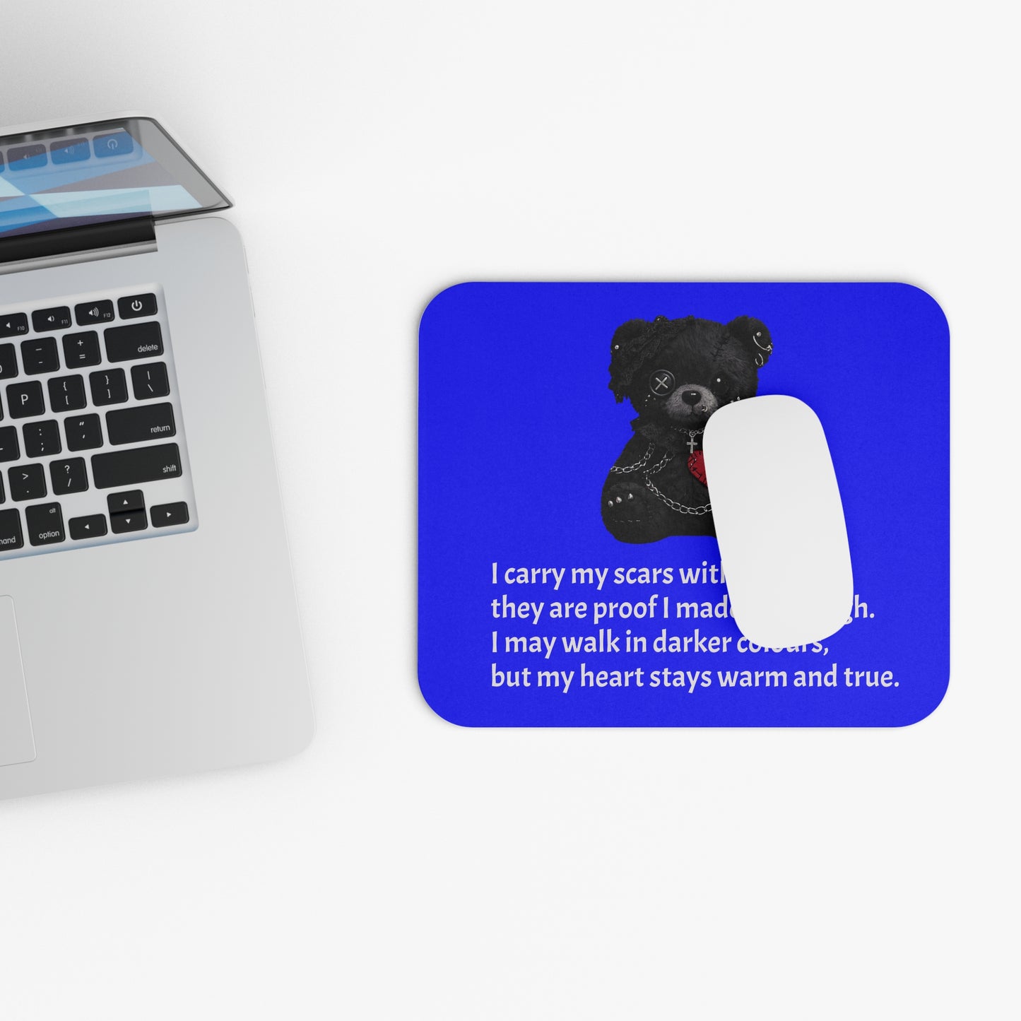 Gentle Darkness — A Mouse Pad for Gentle Strength Navy Blue