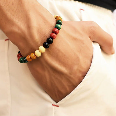 Unisex Natural Stone Bead Bracelet