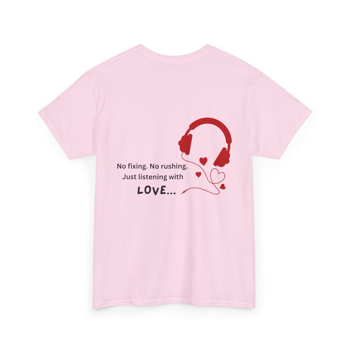 Healing Presence Unisex Motivational Tee – Heartfelt Self-Care Cotton Shirt for Everyday Love & Positivity