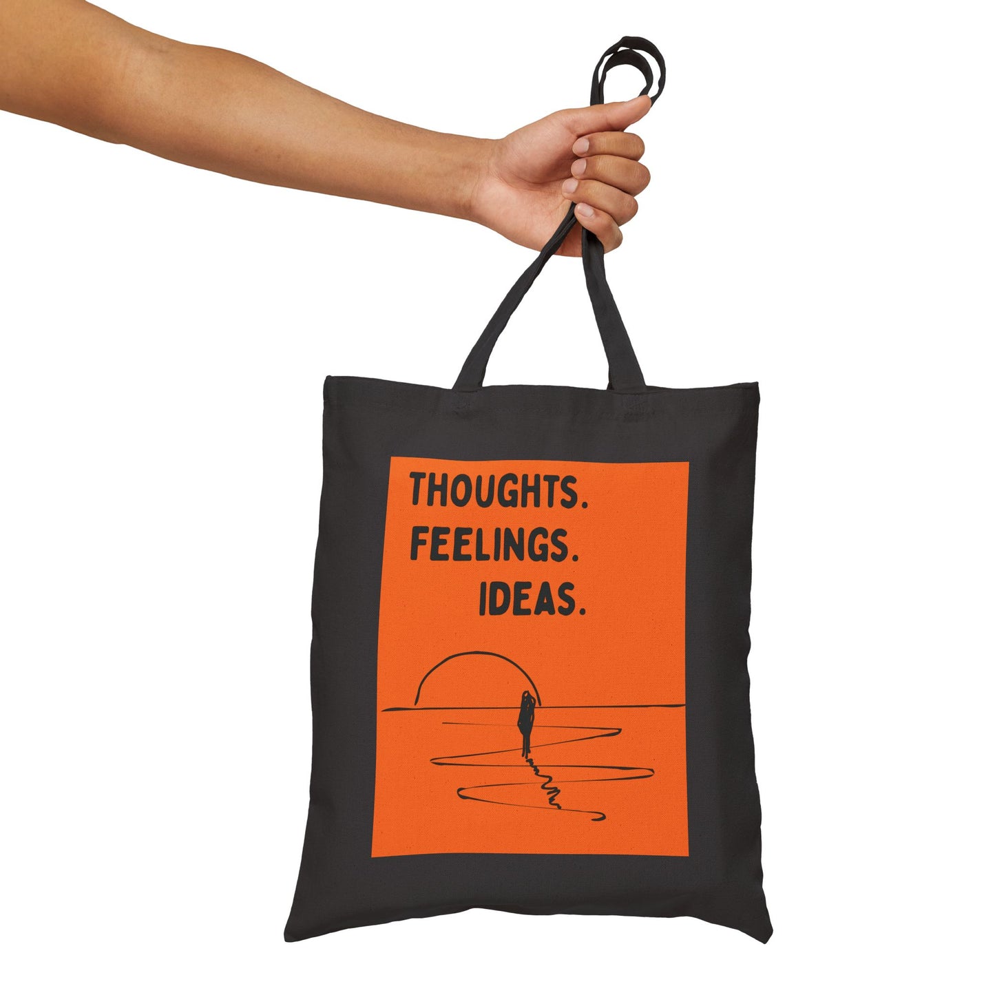"Thoughts. Feelings. Ideas." — Canvas Tote Bag