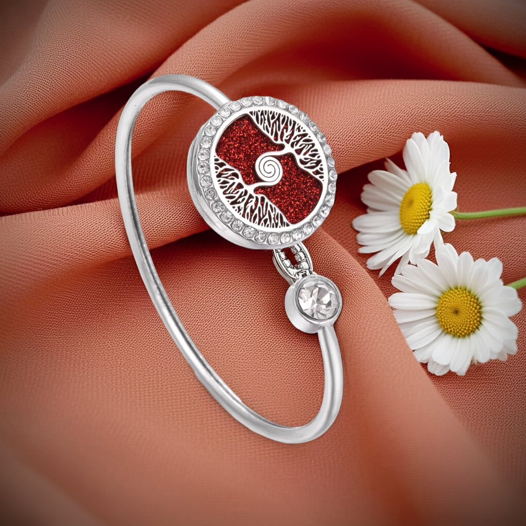Aromatherapy Snap Bracelet – Stainless Steel Essential Oil Diffuser Jewelry
