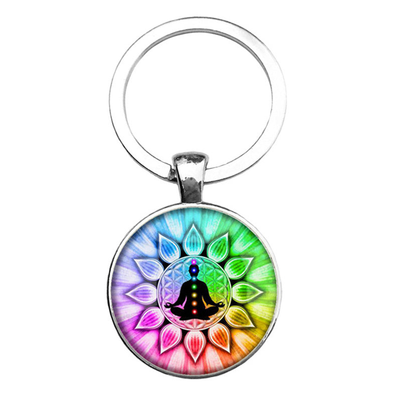 Chakra Mandala Glass Jewellery