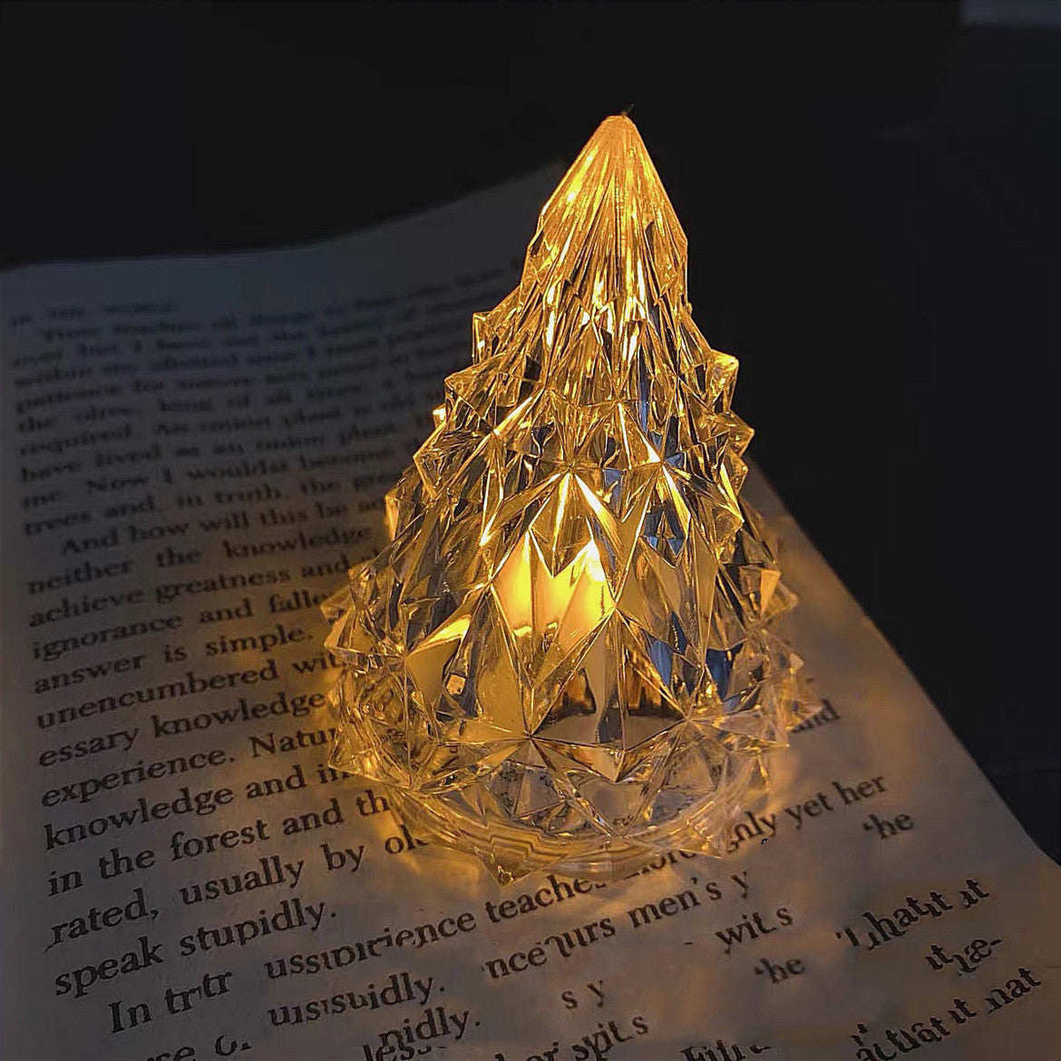 Beautiful Iceberg Crystal Night Light LED Lamp – Creative Christmas Ornament