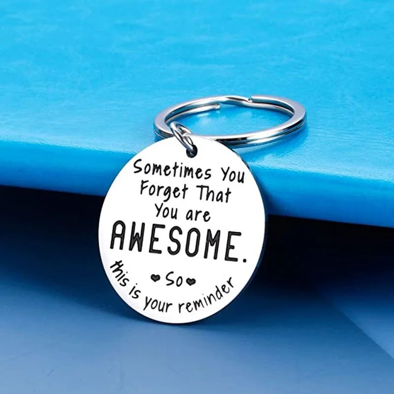 Funny Inspirational Keychain Best Friend BFF Women Men Keychains Thanks Gift for Coworker Boss Graduation Gift for Daughter Son