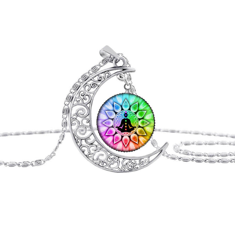 Yoga Chakra Mandala Glass Jewelry Collection