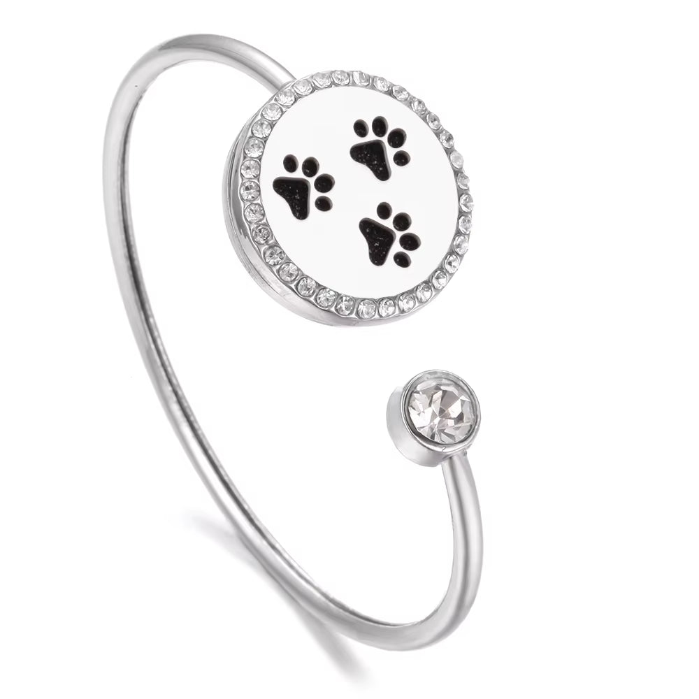 Aromatherapy Snap Bracelet – Stainless Steel Essential Oil Diffuser Jewelry
