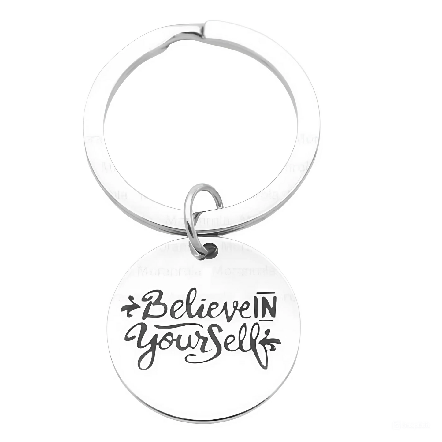 Copper Necklace & Keychain Set 'Believe in Yourself'