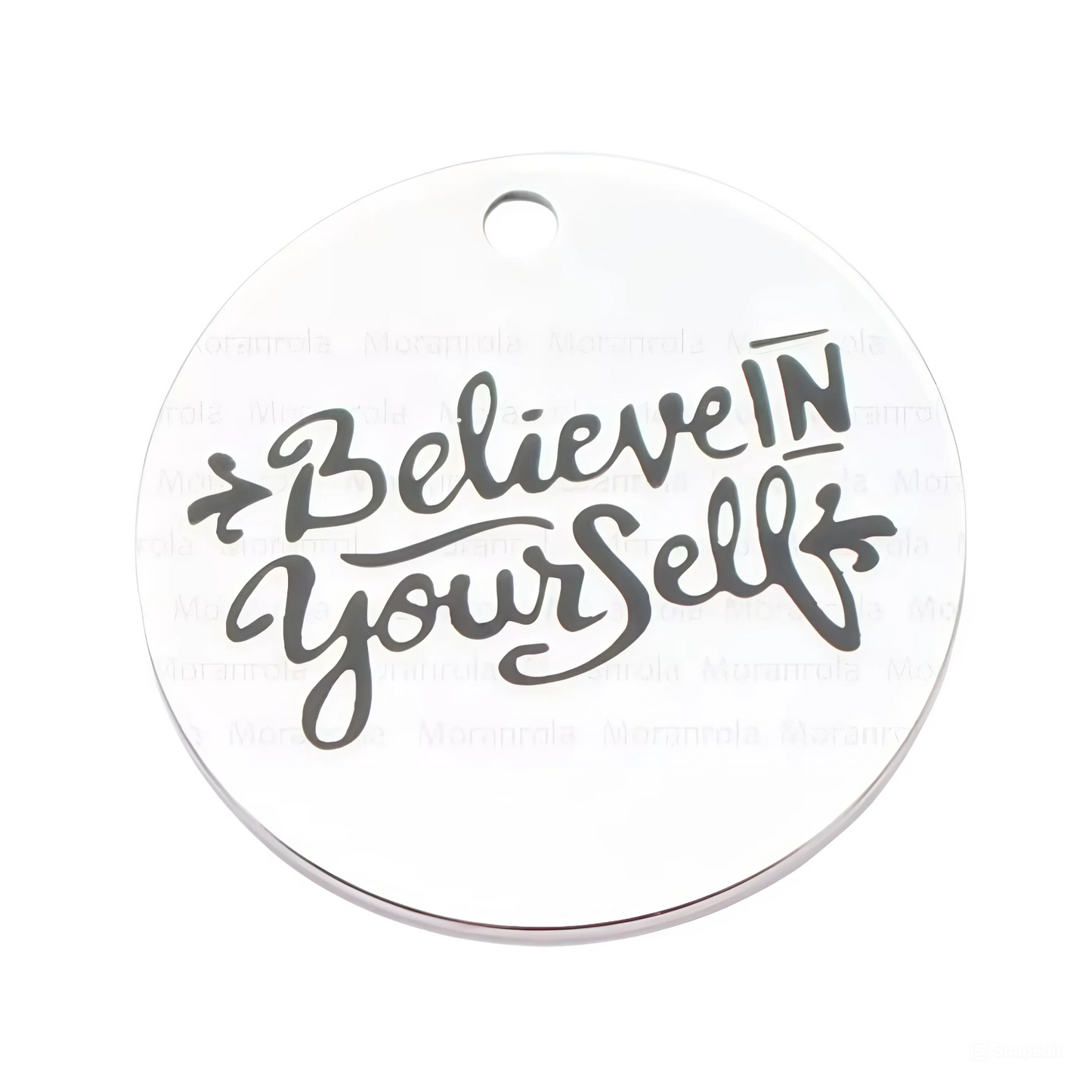 Copper Necklace & Keychain Set 'Believe in Yourself'
