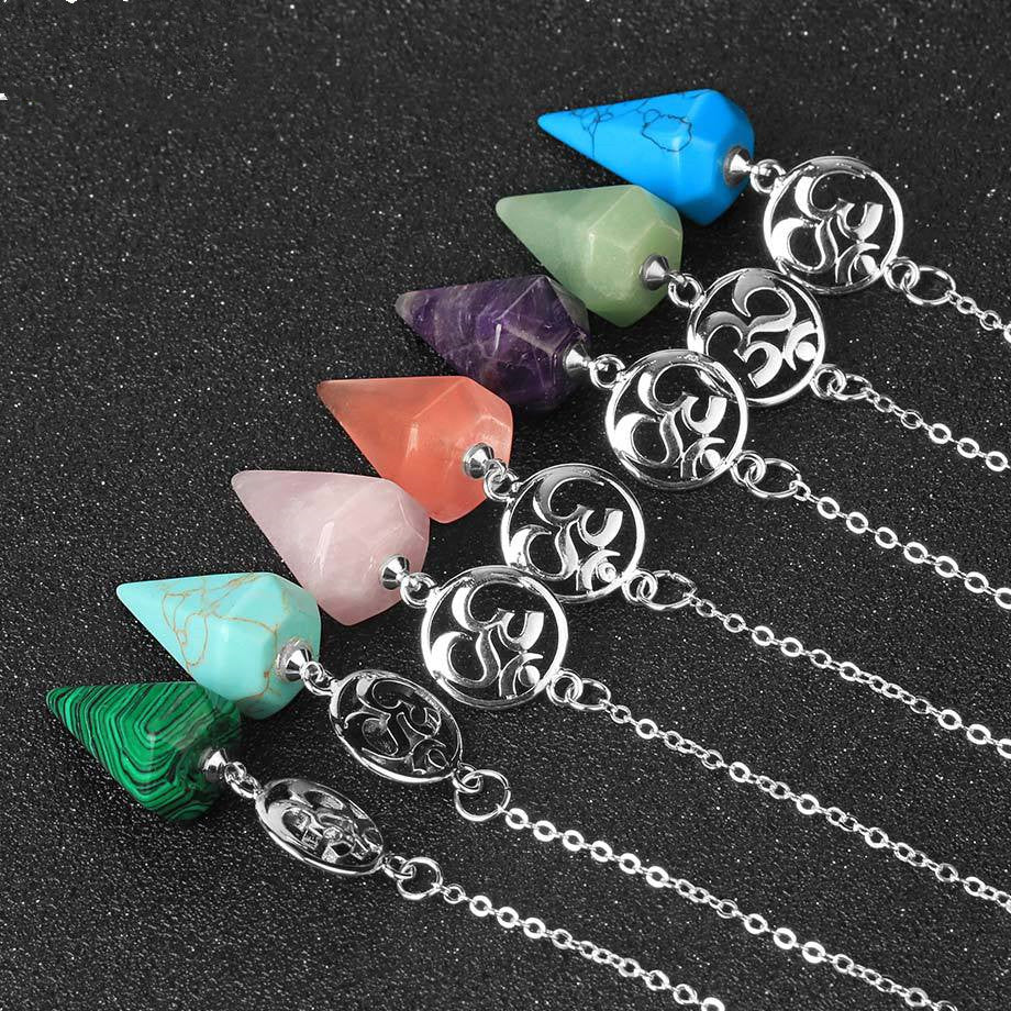 Crystal Ore Pendulum Spiritual Pendant Jewelry