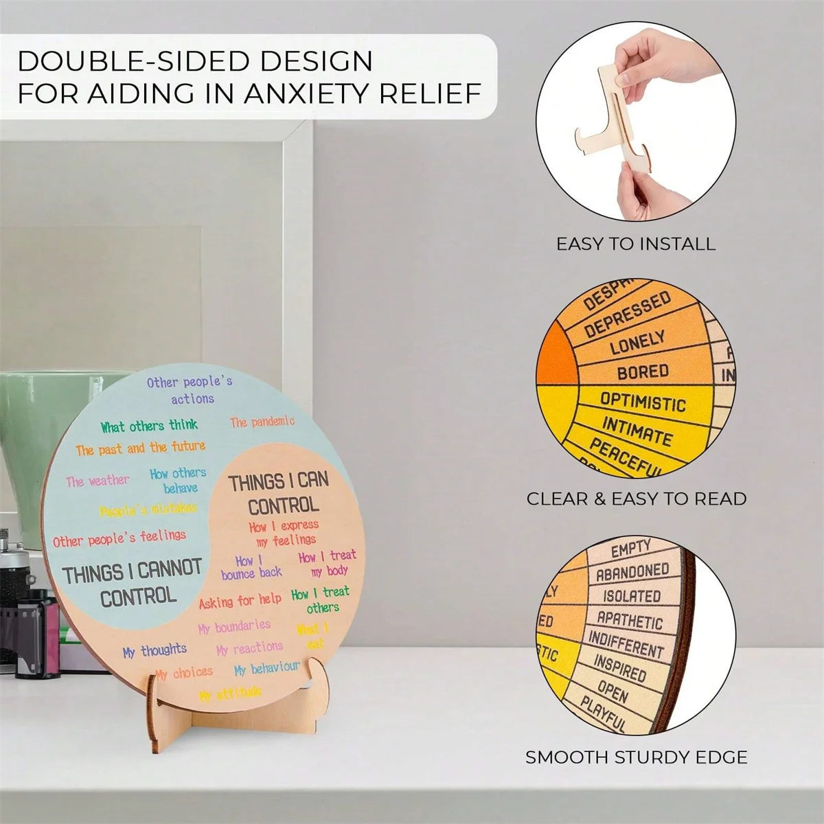 Detailed view of emotional categories including anger, joy, fear, and sadness on the Feelings Wheel