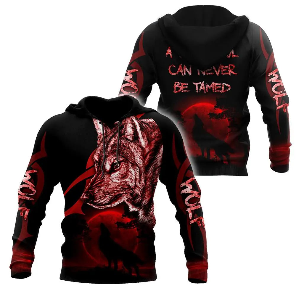A Wild Soul Can Never Be Tamed 3D All‑Over Printed Hoodie