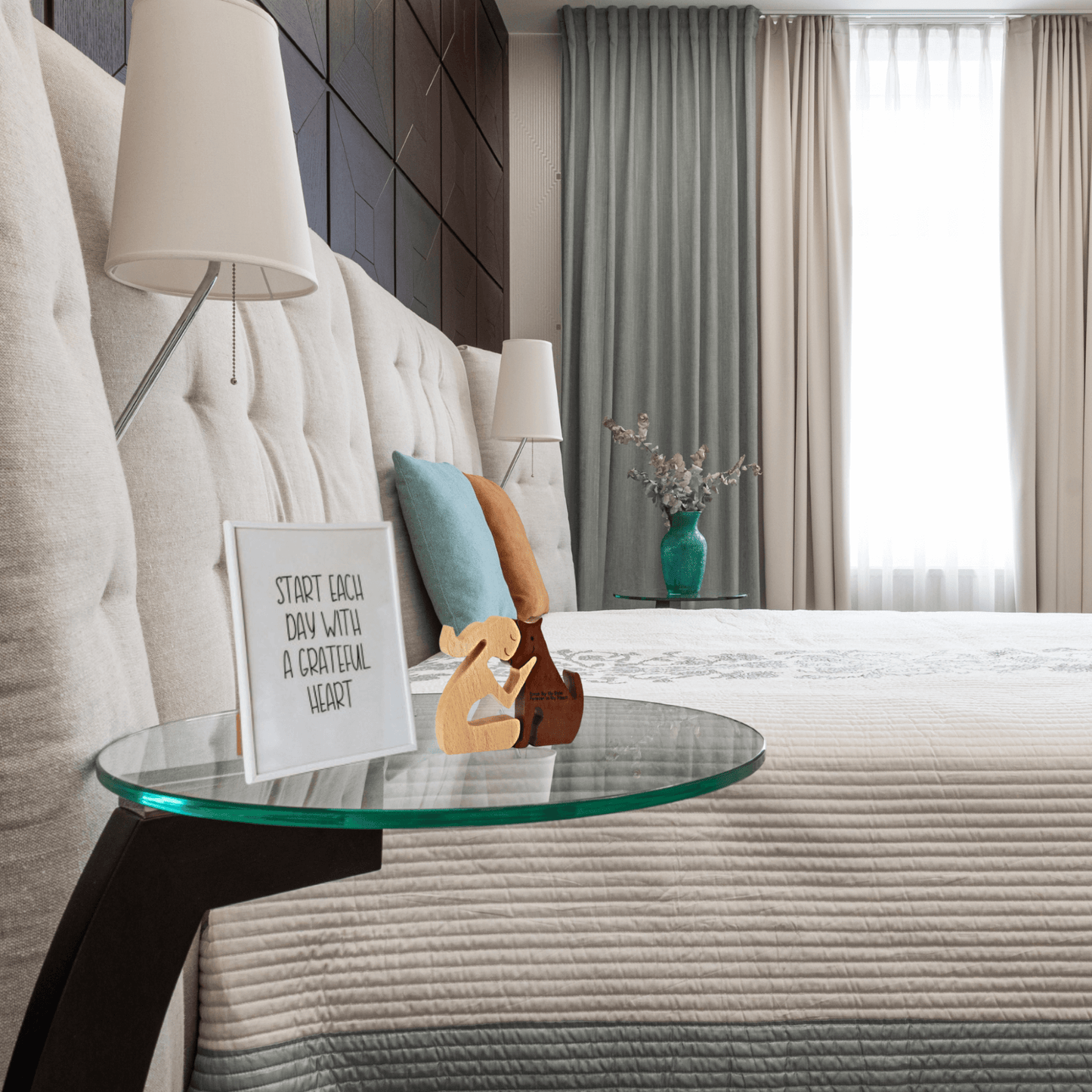 Handmade Wooden Dog Pet Memorial Ornament