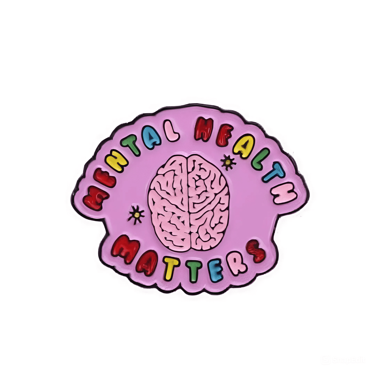 Mental Health Awareness Pin – Mental Health Matters Brooch Gift