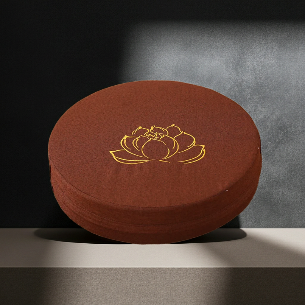 40cm Round Lotus Meditation Cushion Linen Yoga Floor Pillow Backrest Tatami Seat