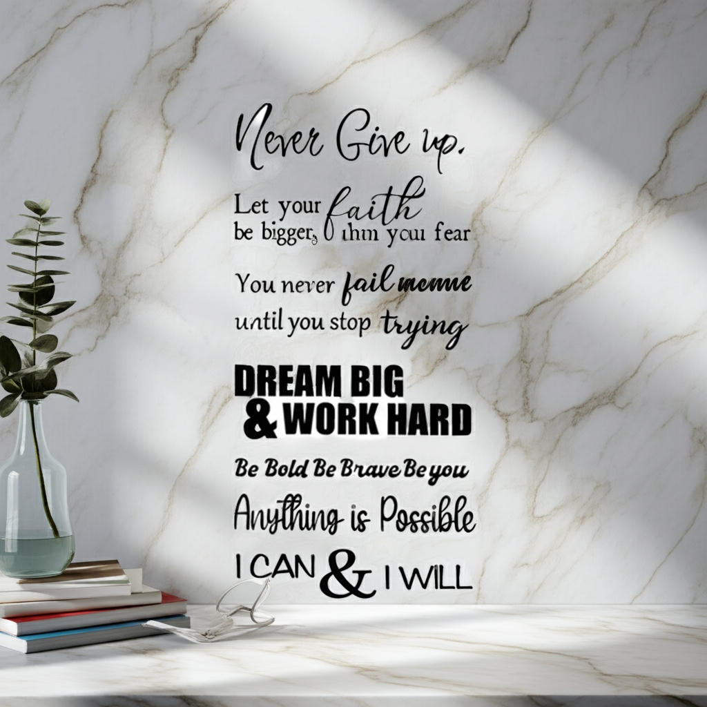 Inspirational Quote Wall Decal – Motivational Vinyl Sticker for Home, Office & Classroom Decor