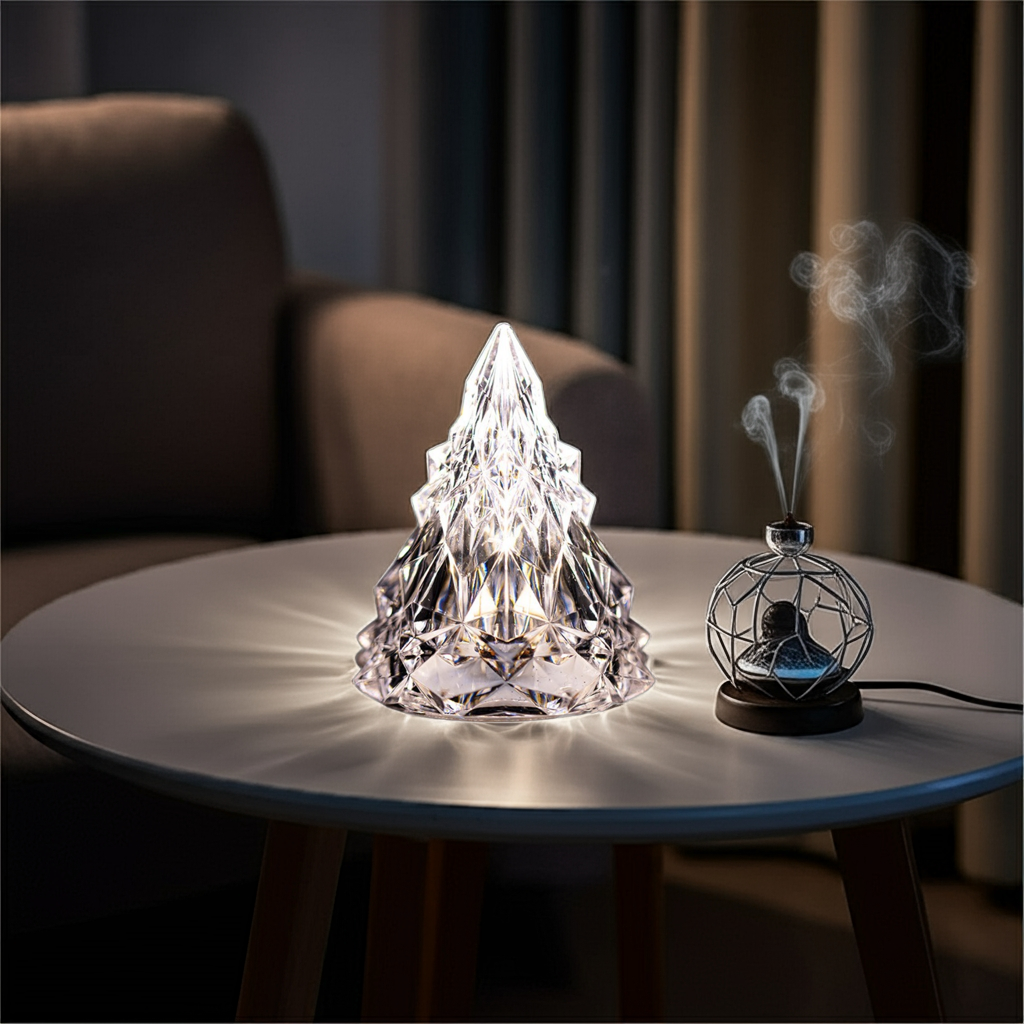 Beautiful Iceberg Crystal Night Light LED Lamp – Creative Christmas Ornament