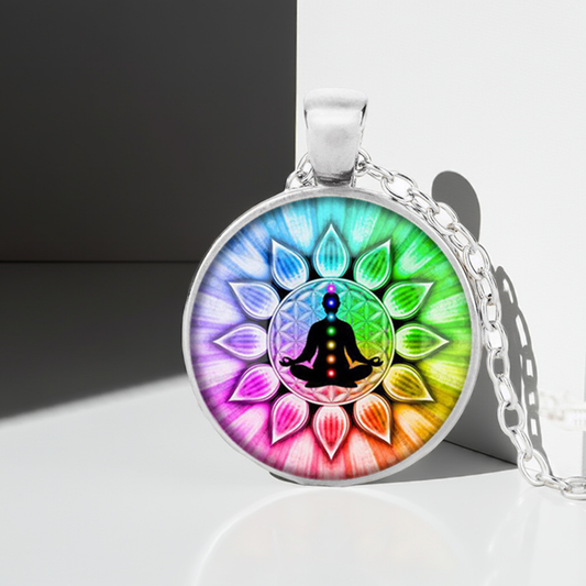 Yoga Chakra Mandala Glass Jewelry Collection