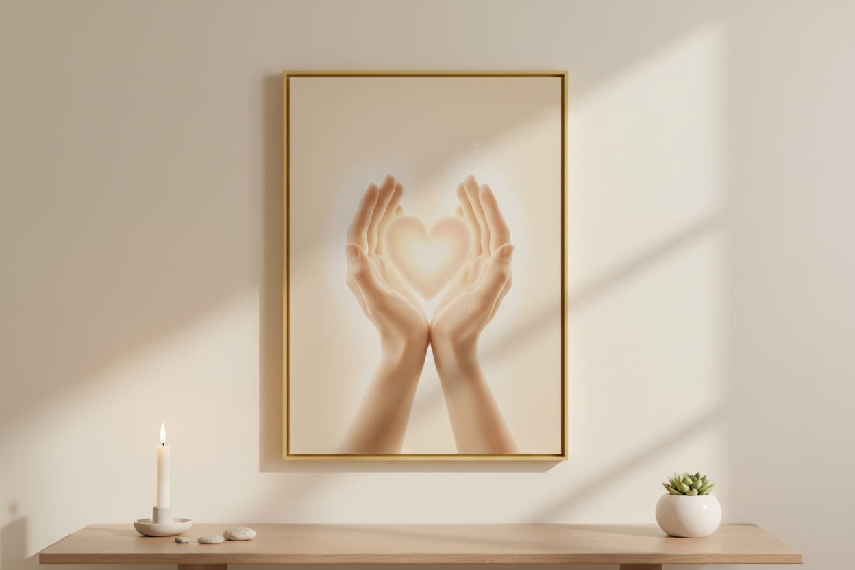 Heart Held Reminders - Wall Art, Canvas, Acrylic