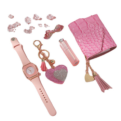 Luxury Ladies Watch Gift Set Quartz Timepiece