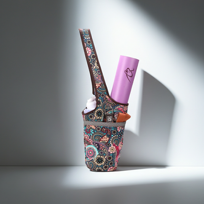 Large Capacity Yoga Mat Bag for Women Canvas Gym Tote Fitness Travel Shoulder Bag