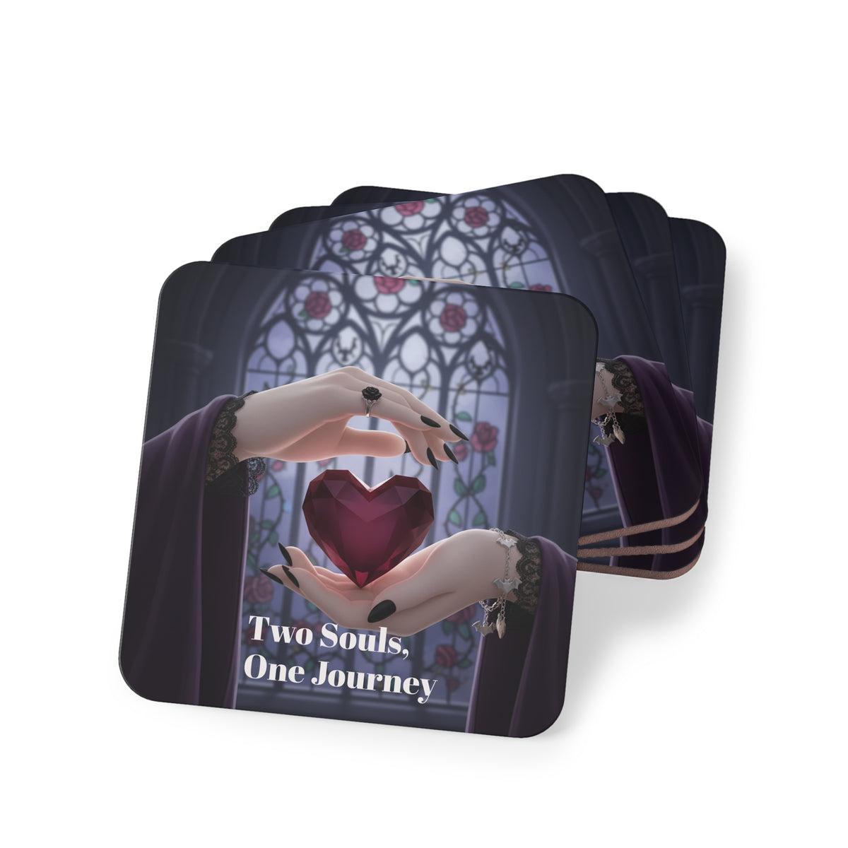 Soul Connection Coaster Set – Two Souls, One Journey