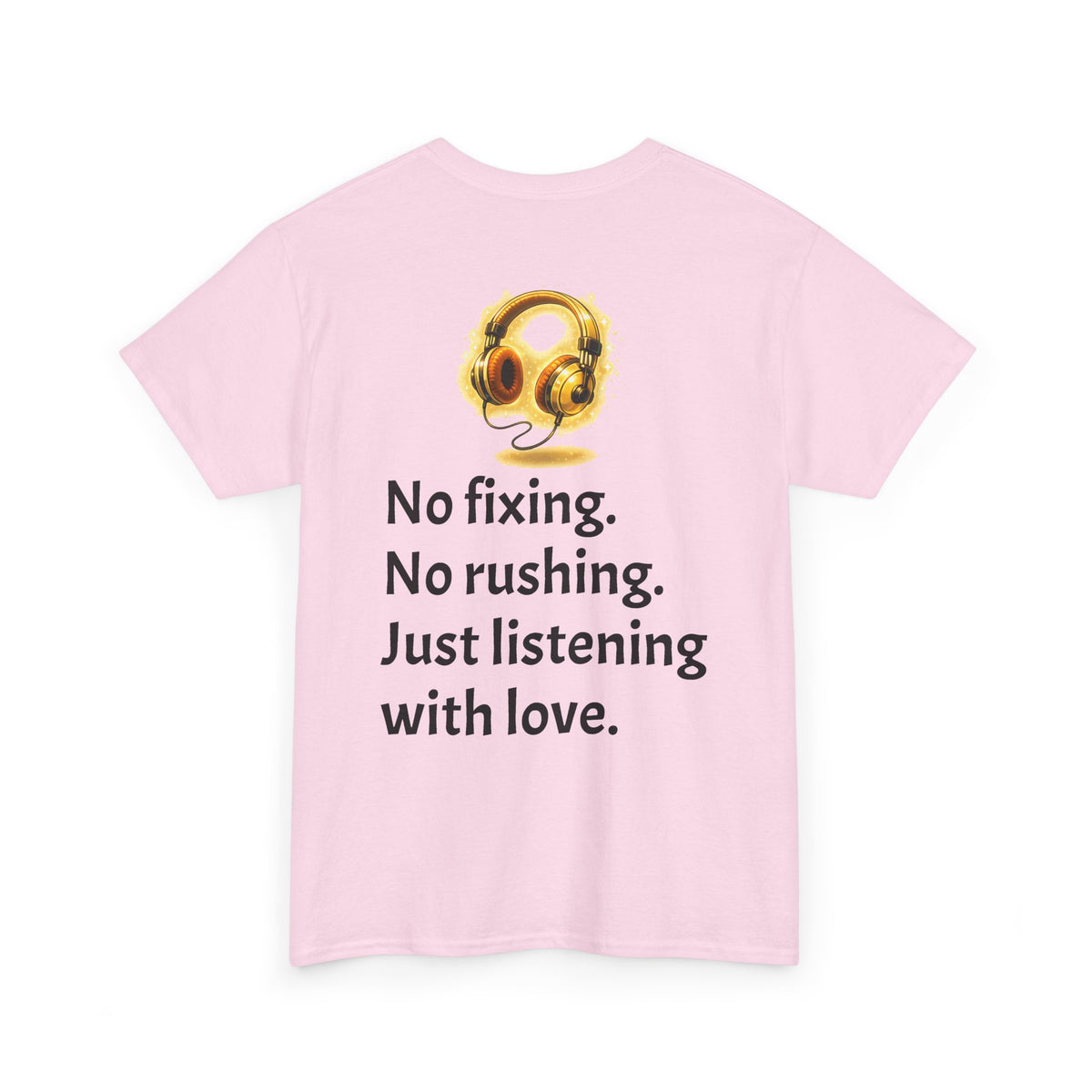 Listening With Love — Retro Headphone Glow Unisex Tee