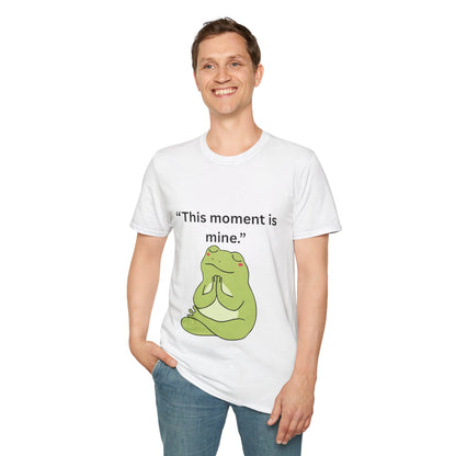 "This Moment Is Mine" — Unisex Softstyle Tee (Black Print)