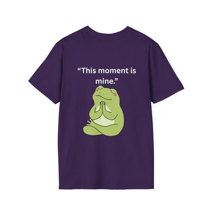 "This Moment Is Mine" — Unisex Softstyle Tee (White Print)