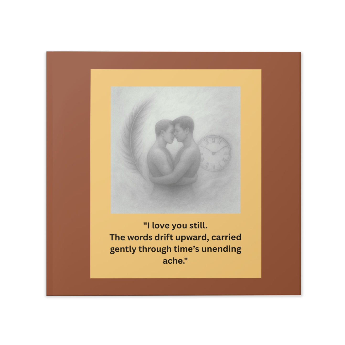 Where Love Stays - Brown Hardcover Photo Book