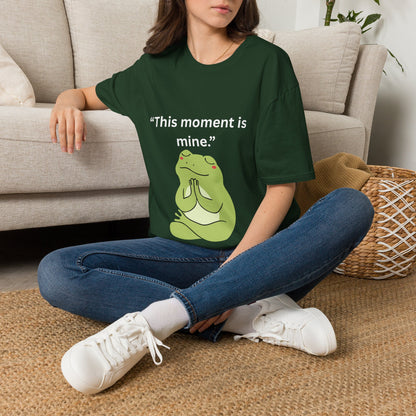 "This Moment Is Mine" — Unisex Softstyle Tee (White Print)