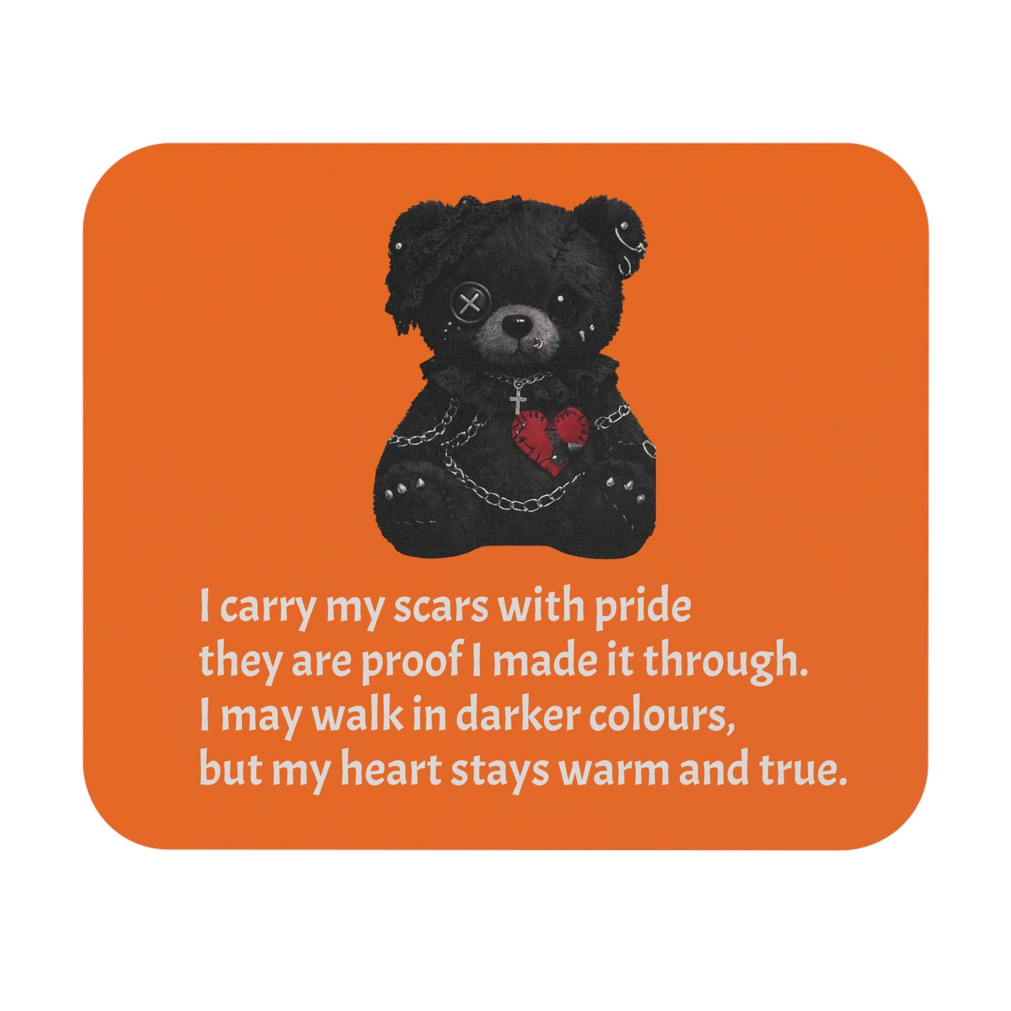 Gentle Darkness — A Mouse Pad for Gentle Strength Orange