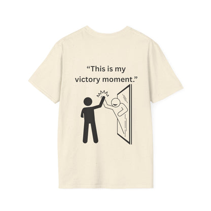 "This Is My Victory Moment" — Inspirational Unisex Tee (Black Print)
