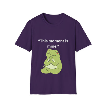 "This Moment Is Mine" — Unisex Softstyle Tee (White Print)