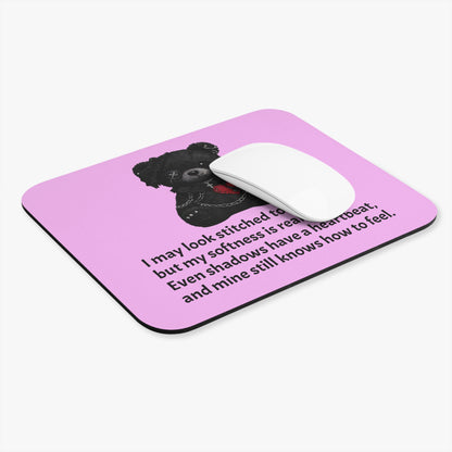 Stitched Softness — A Mouse Pad for Gentle Strength Light Pink
