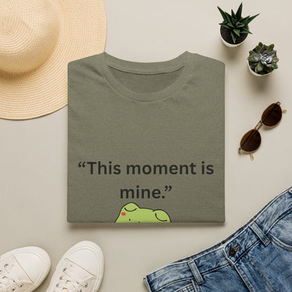 "This Moment Is Mine" — Unisex Softstyle Tee (Black Print)