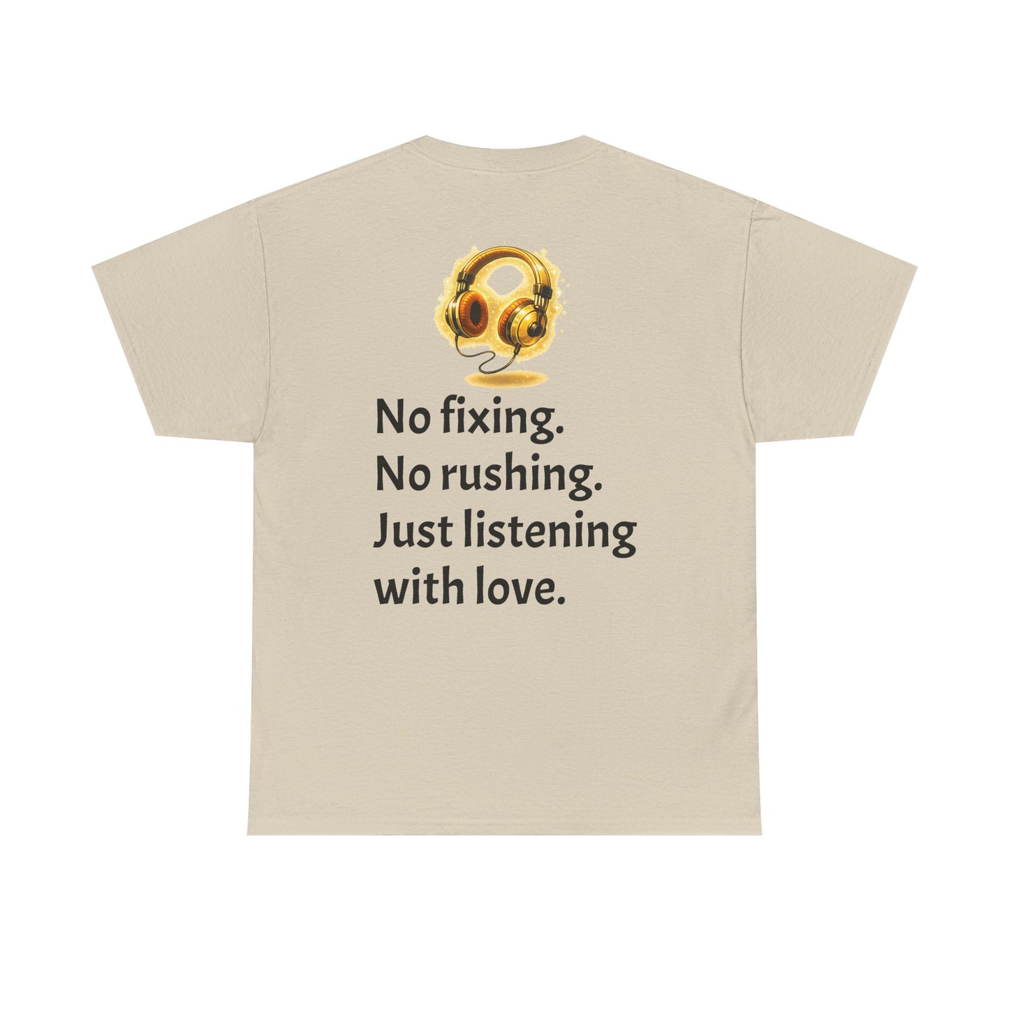 Listening With Love — Retro Headphone Glow Unisex Tee