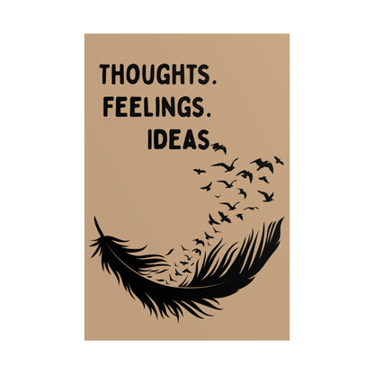 Thoughts. Feelings. Ideas. — Inspirational Wall Art