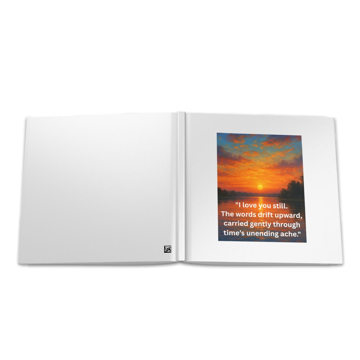 Where Love Stays - Sunset Over Water Hardcover Photo Book