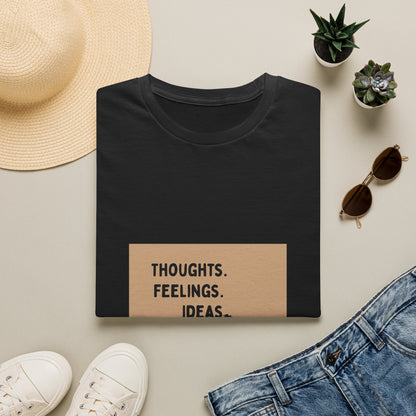 Thoughts. Feelings. Ideas. — Unisex Softstyle T‑Shirt