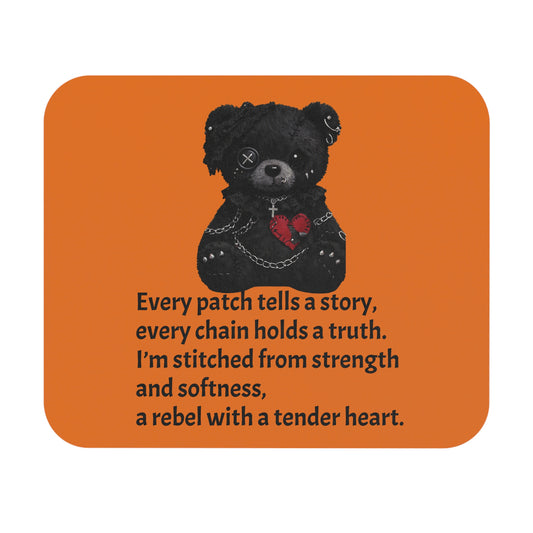 Built from Broken pieces— A Mouse Pad for Gentle Strength Orange