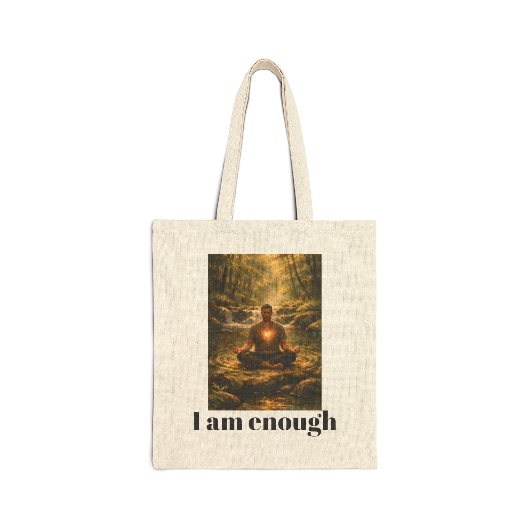 Inspirational "I Am Enough" Male desgin Tote Bag