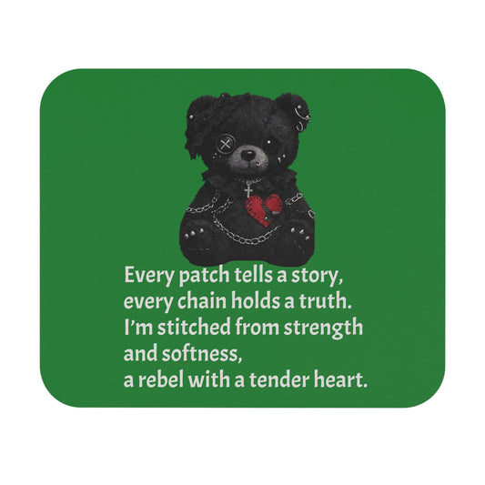 Built from Broken pieces— A Mouse Pad for Gentle Strength Dark Green