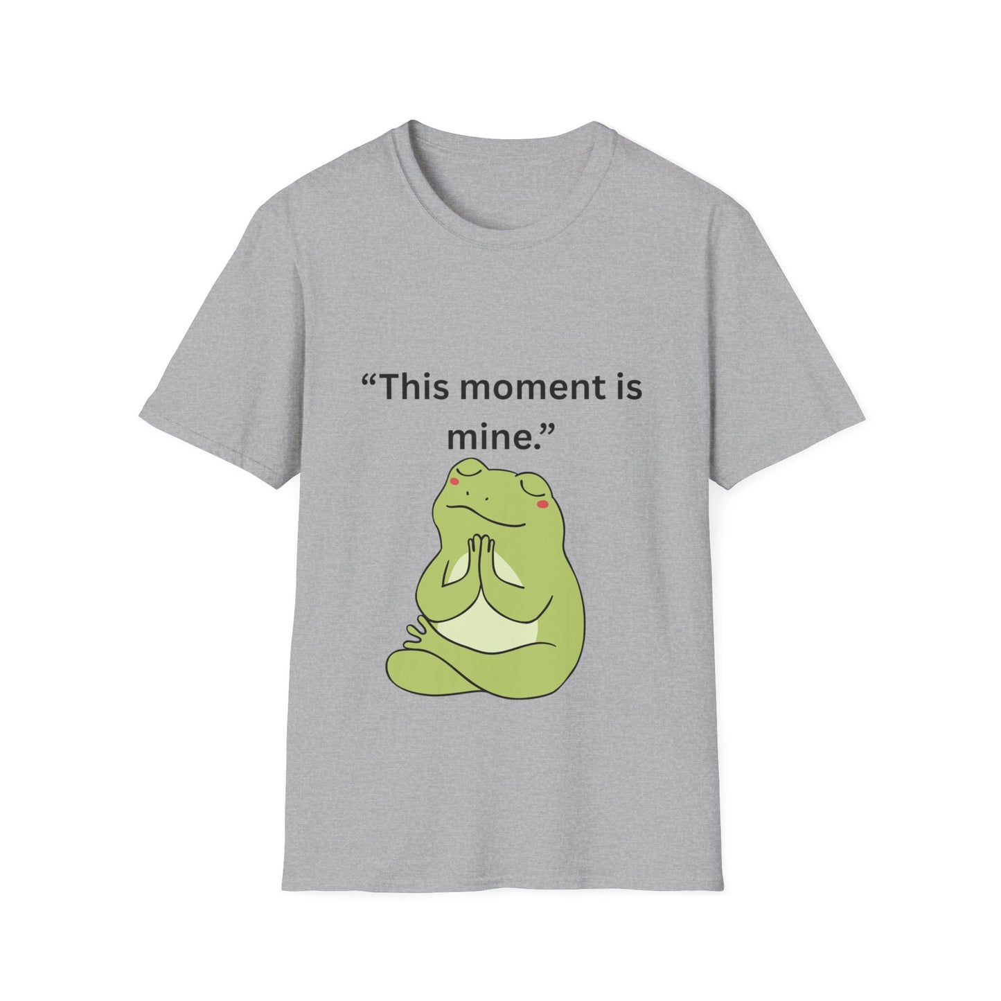 "This Moment Is Mine" — Unisex Softstyle Tee (Black Print)