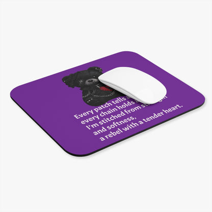 Built from Broken pieces— A Mouse Pad for Gentle Strength Purple