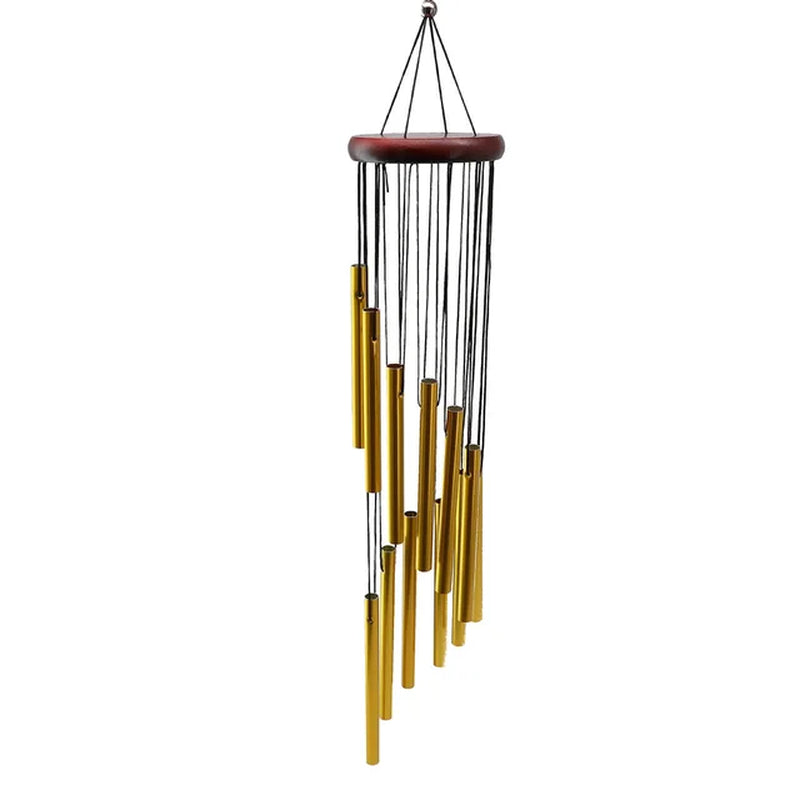 12 Tube Wind Chime Aluminum Tube Pine Musical Wind Chime Waterproof Windproof Suitable for Coffee Shop Garden Restaurant